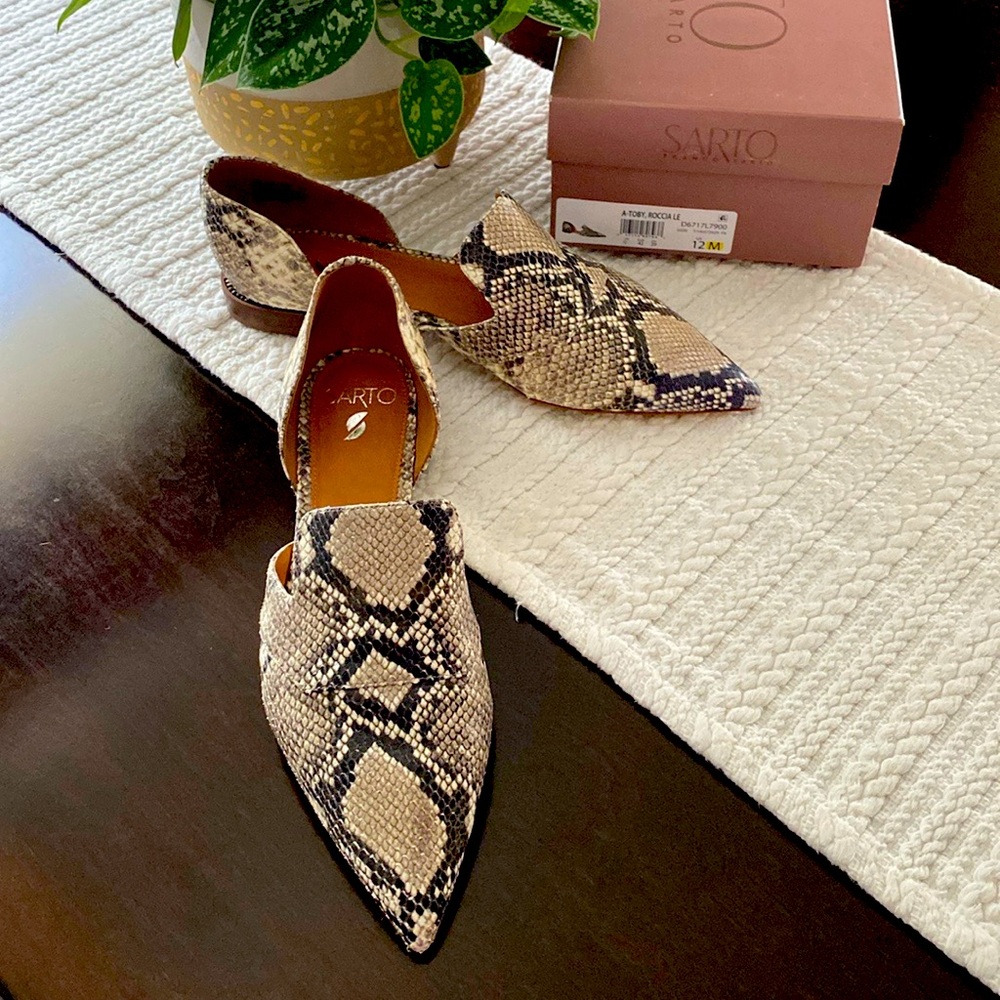 Franco Sarto A-Toby Snakeskin Flats